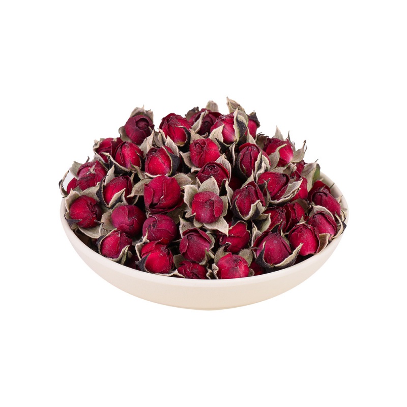 云南金边玫瑰花茶花朵精选无硫花蕾花草茶500g收纳盒装