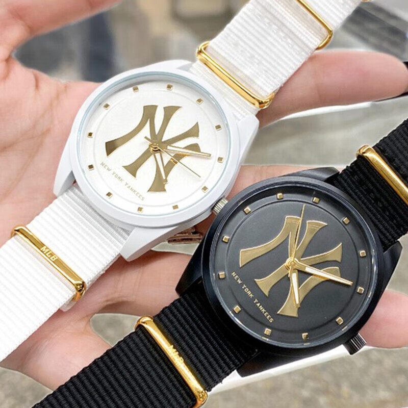 美职棒mlb网红手表女夏季ins风情侣款日式极简个性炫酷运动ny表男