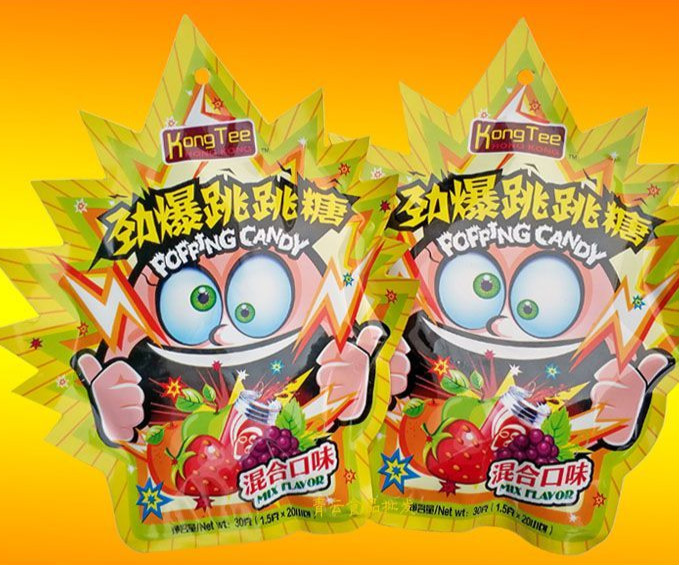 港天劲爆跳跳糖15g30g水果味混合糖果情趣爆炸糖怀旧零食品袋装港天