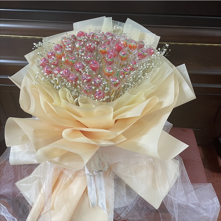 七夕情人节棒棒糖花束成品 19颗/束 多规格 送男女朋友闺蜜儿童生日