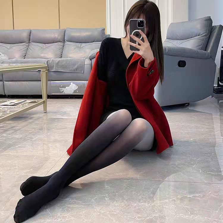 mghr新品渐变色丝袜超薄春夏款变色丝袜亮丝打底裤袜一体公主白丝专用