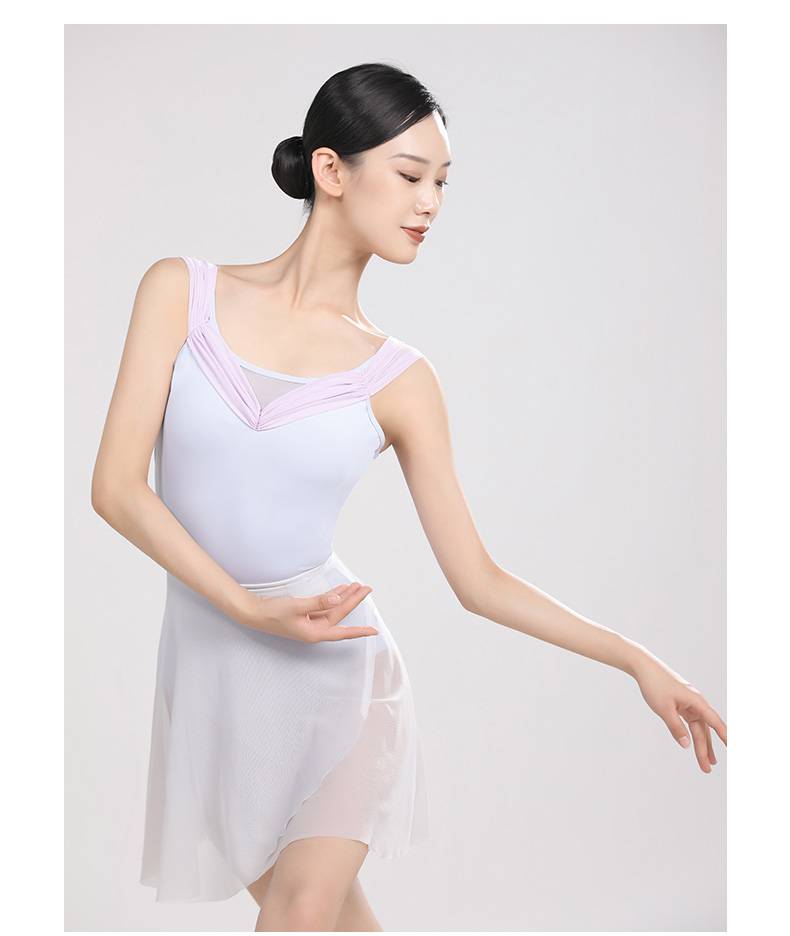 瑜伽服 芭蕾舞蹈服形体服体操服女练功连体服空中瑜伽小众款韵律服 青