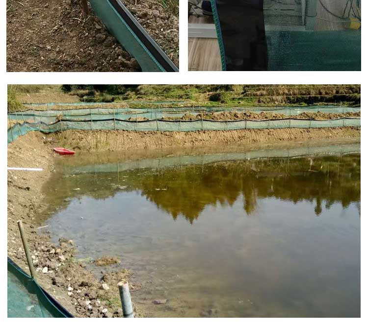 抗老化小龙虾防逃网养殖鱼虾池甲鱼螃蟹青蛙围网加厚防逃膜支撑杆加厚