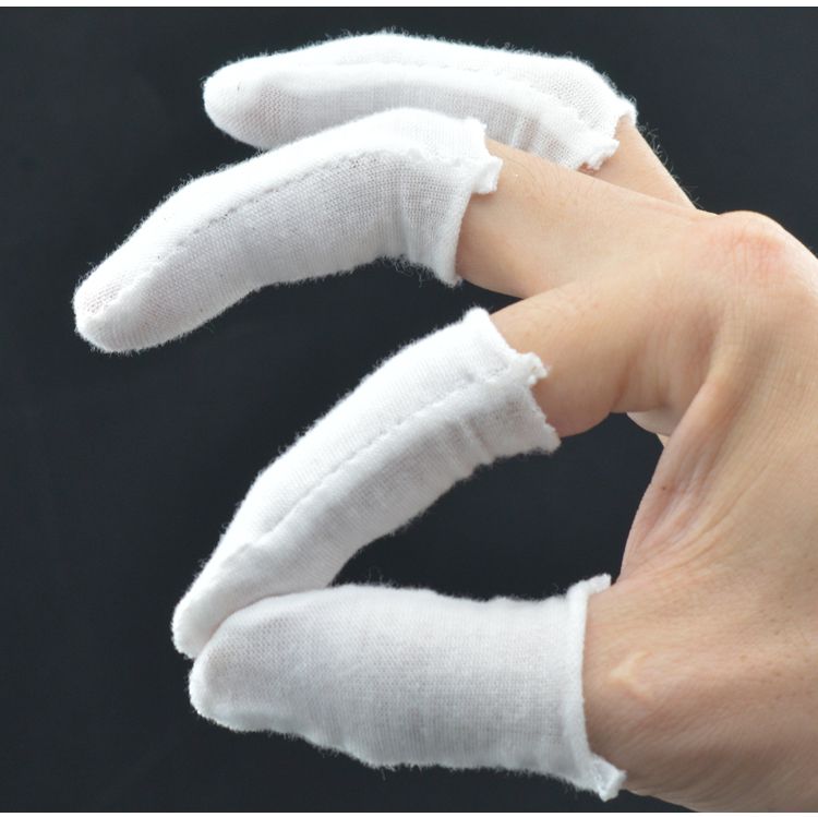 江耀指套护手纯棉防护布透气防汗耐磨布料全棉护指纱布薄款棉手指头套