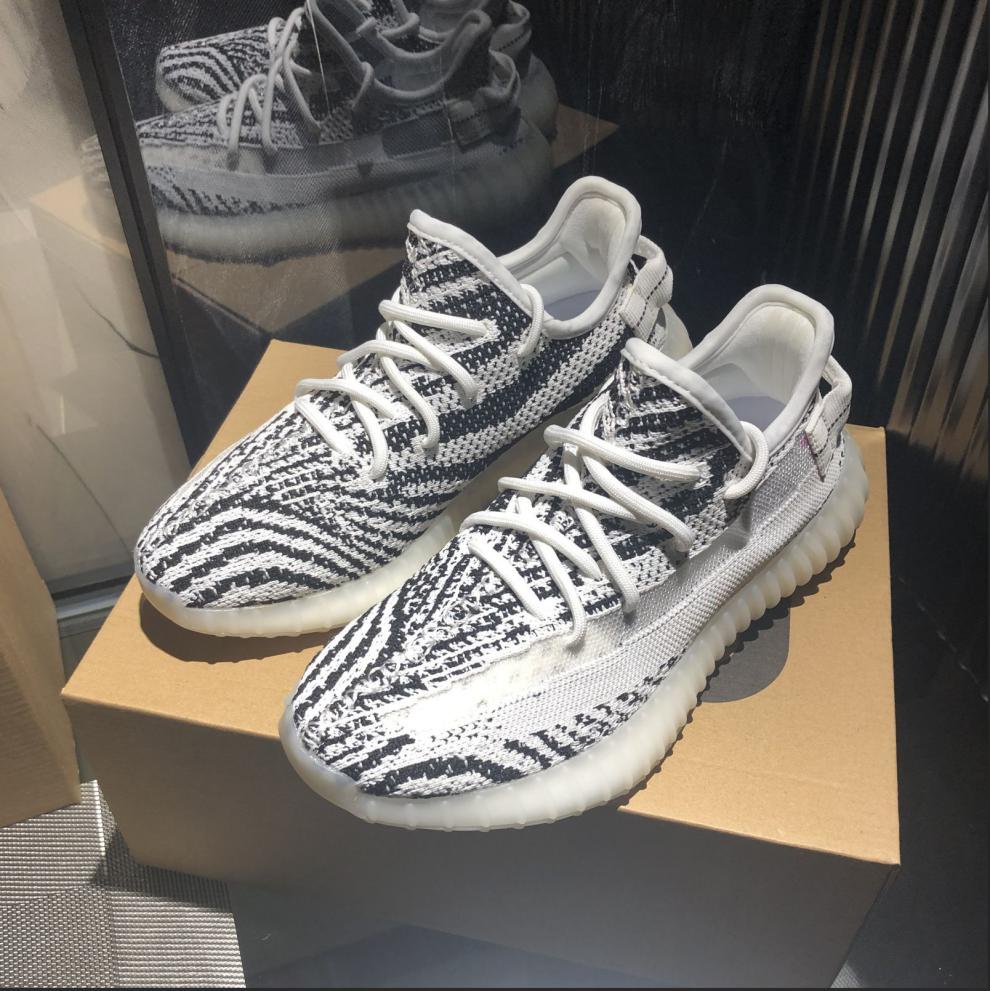 白天鹅拼接无印椰子鞋350v2真爆底三杠潮流男女芝麻灰35