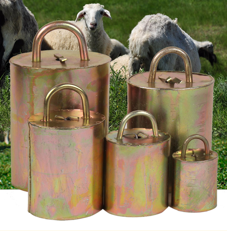 加厚特响羊铃铛牛羊铃铛牛铃铛牛羊用挂铃羊脖子铃铛响铜铃100cm绳子