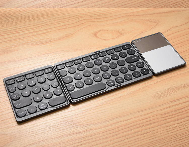 雷蛇通用折叠无线蓝牙键盘触控板便携迷你适用ipad苹果华为平板电脑