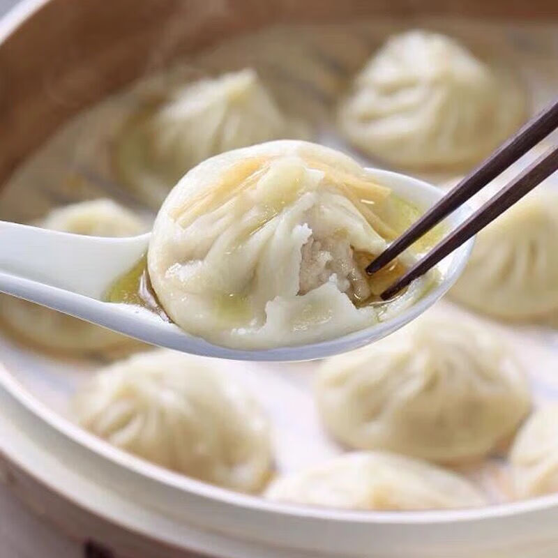 上海南翔小笼包 5只50只灌汤包猪肉馅包子速冻方便小吃营养早餐包 三