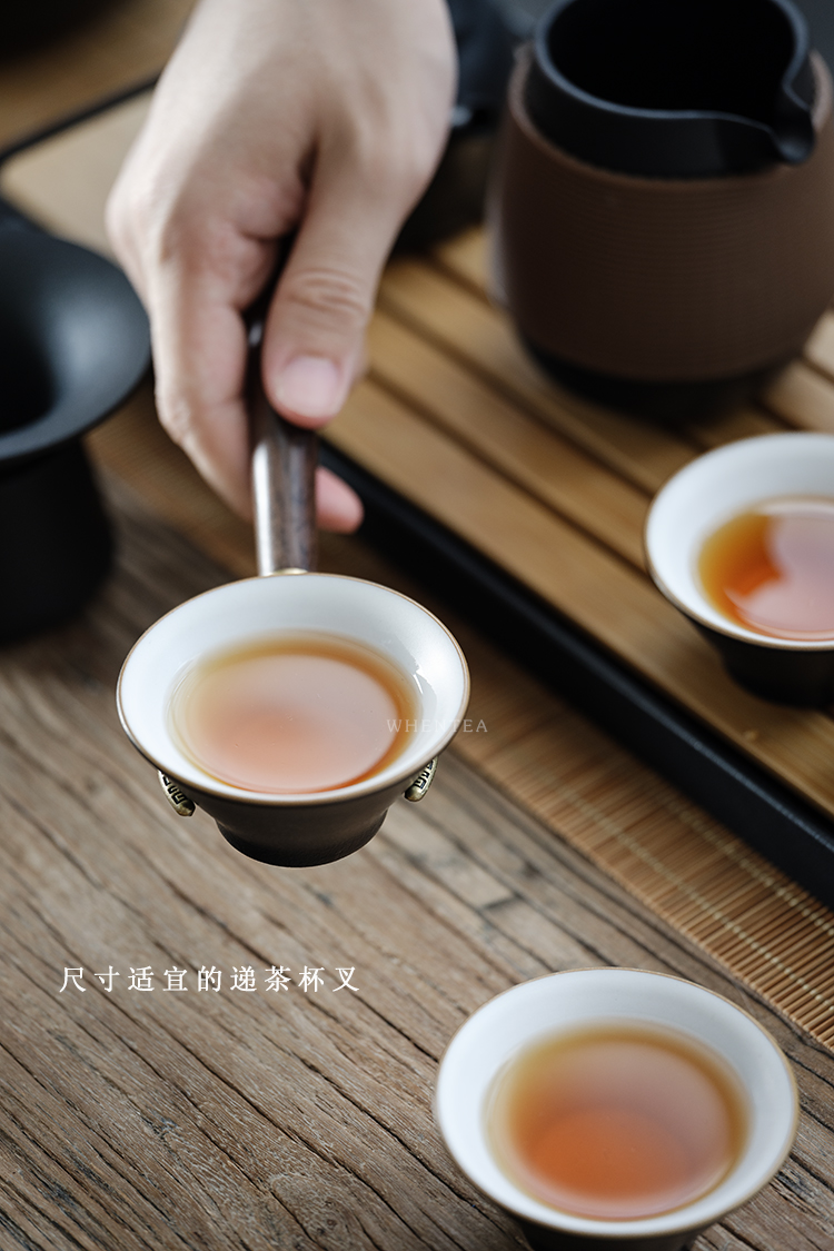 荥经砂器茶具闻说日式黑砂釉茶壶功夫茶具套装轻奢家用客厅陶瓷茶杯