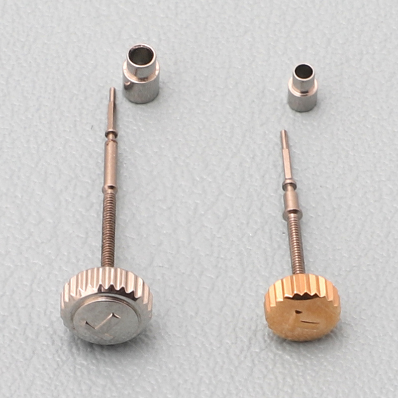 天梭1853原装手表配件tissot力洛克t41系列手表把头套管表冠把杆t085