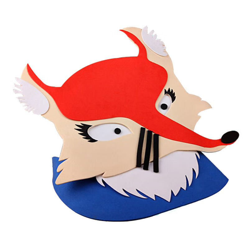 bitced新品卡通动物头套小熊请客头饰狐狸公鸡小猫小狗头套动物面具