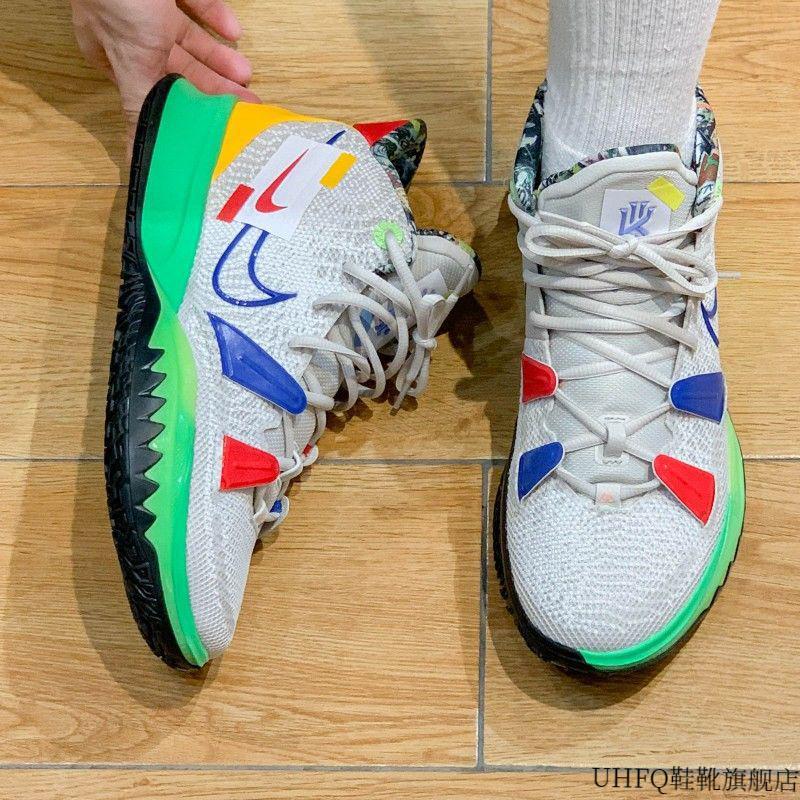 kyrie 7 欧文7代 篮球鞋男 白绿蓝 薰衣草紫 白金气垫运动球鞋女同款