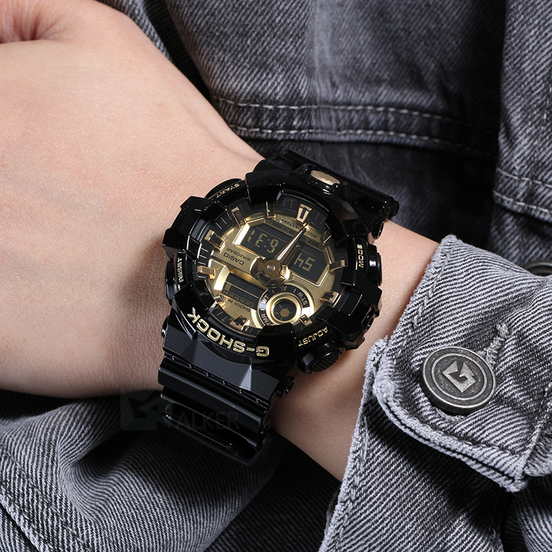 casio卡西欧 海外代购g-shock电子表ga-110-1b时尚运动防水手表男 110