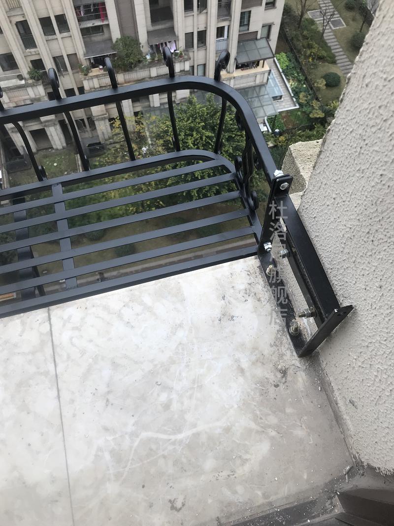 阳台花架挂式田园户外铁艺窗台花架壁挂花架窗外飘窗盆景架置物架护栏