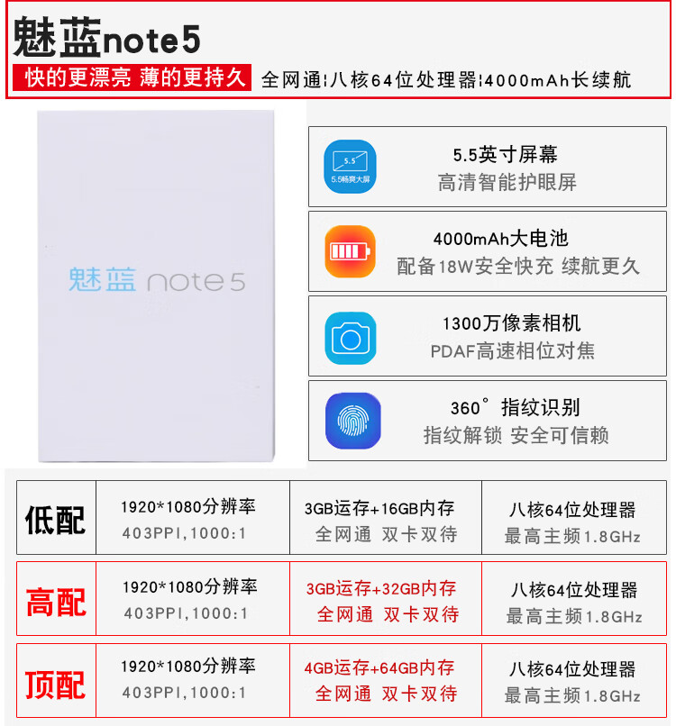 meizu魅族note8人脸指纹解锁智能手机魅蓝系列通4g系列誉科创魅蓝note