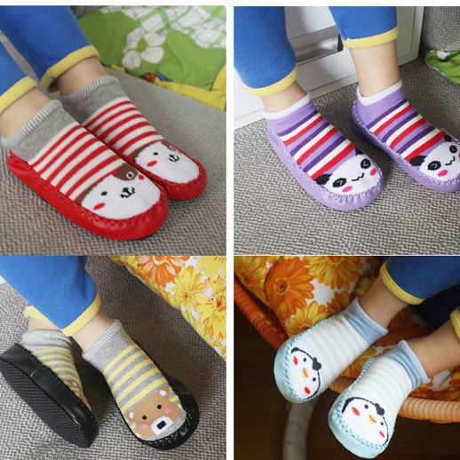 袜大童地板鞋宝宝厚底儿童袜春秋中筒黄胡子底长约12厘米适合612个月