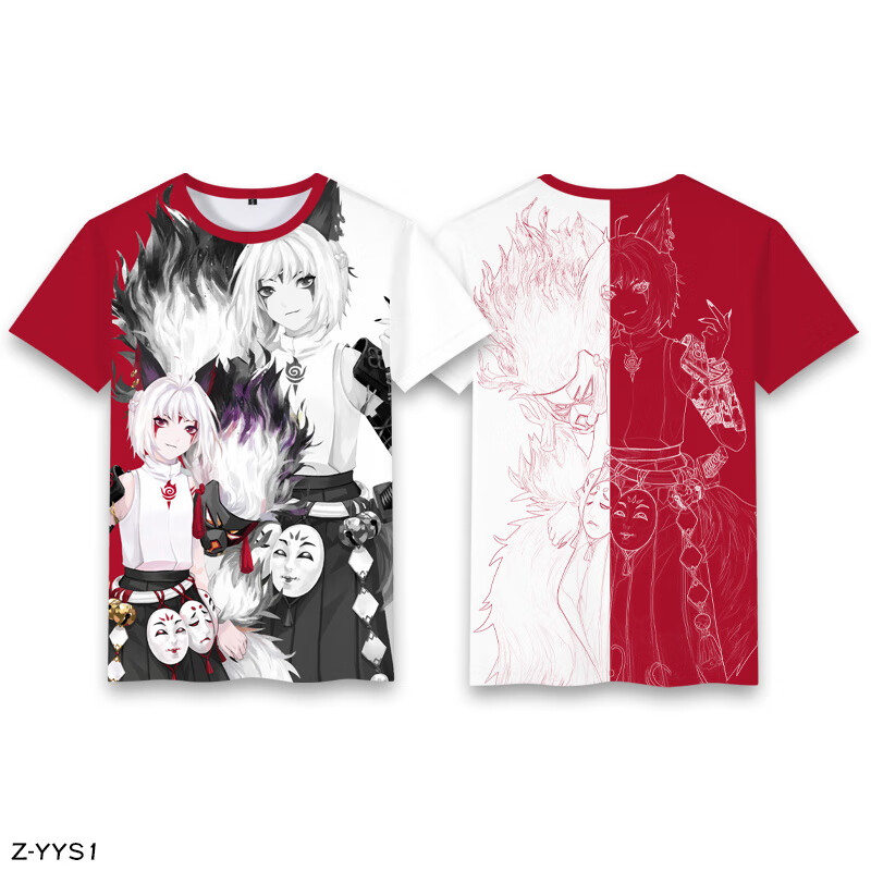 阴阳师周边衣服阴阳师联名二次元手游周边短袖t恤萌娘粉丝彼岸花衣服