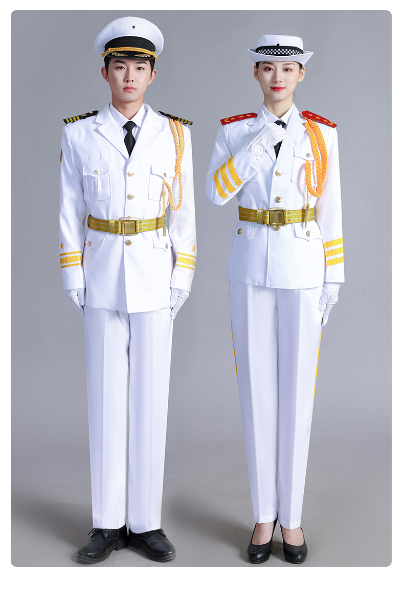 学生国旗护卫队服装队升旗手礼宾服学校升旗仪式乐队礼服 绿色男裤装