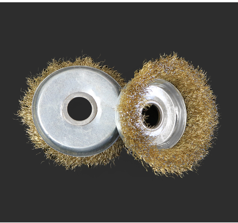 碗型钢丝轮金属除锈机用钢丝刷角磨机用打磨钢丝轮十个装