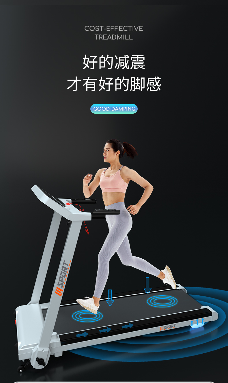 佑美w999跑步机 跑步机家用小型女男折叠室内家庭式健身房专用健身