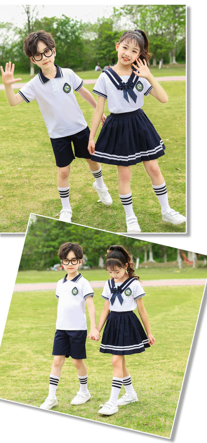 穿的夏季幼儿园园服夏装小学生班服夏季短袖儿童校服园服夏季短袖套装