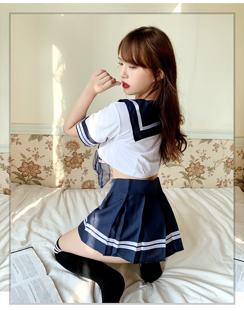 丝袜吊带变态制服蕾丝露乳开裆洞房包臀裙粉红jk情趣套装sm情趣八件套