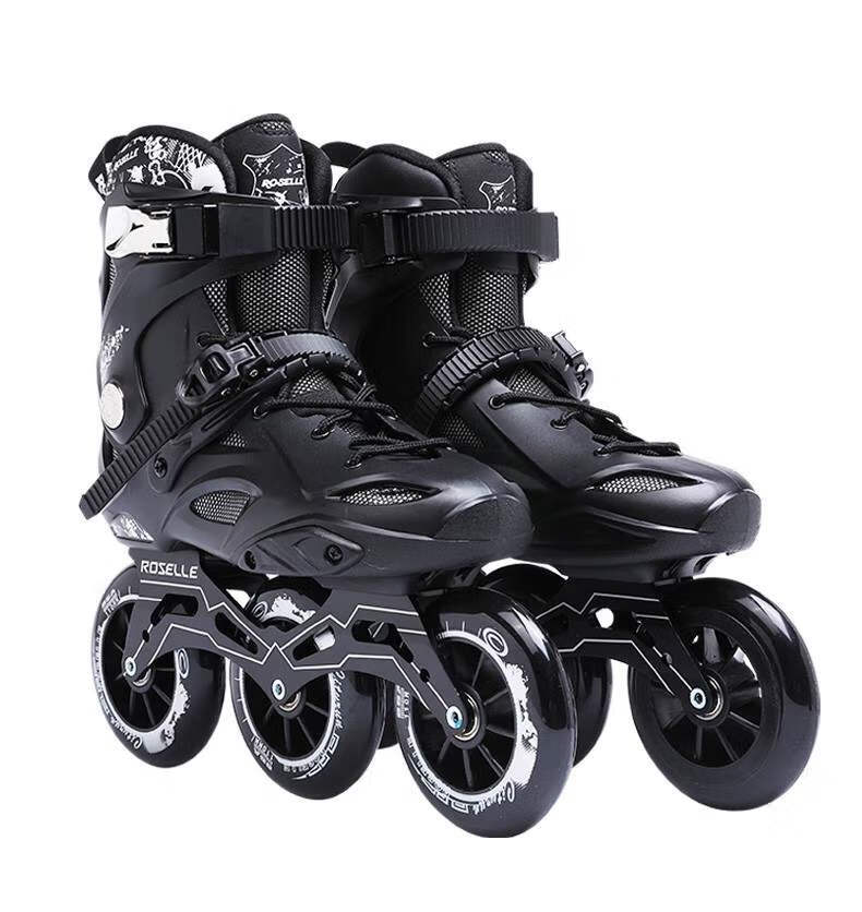 米高fx速滑鞋碳纤维竞速鞋速滑鞋大三轮竞速鞋成人男女直排轮溜冰鞋