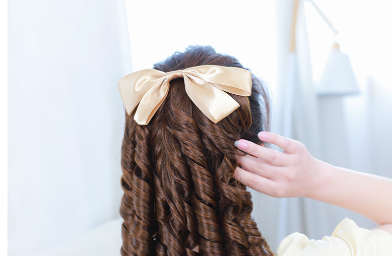 梳式复古罗马卷假发公主卷宫廷蝴蝶结油条卷旗袍卷发片金粉世家黑棕色