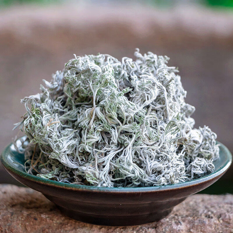 野生三月茵陈蒿中药材整颗500g白蒿新鲜晒干绵茵陈棉茵陈茶精选茵陈