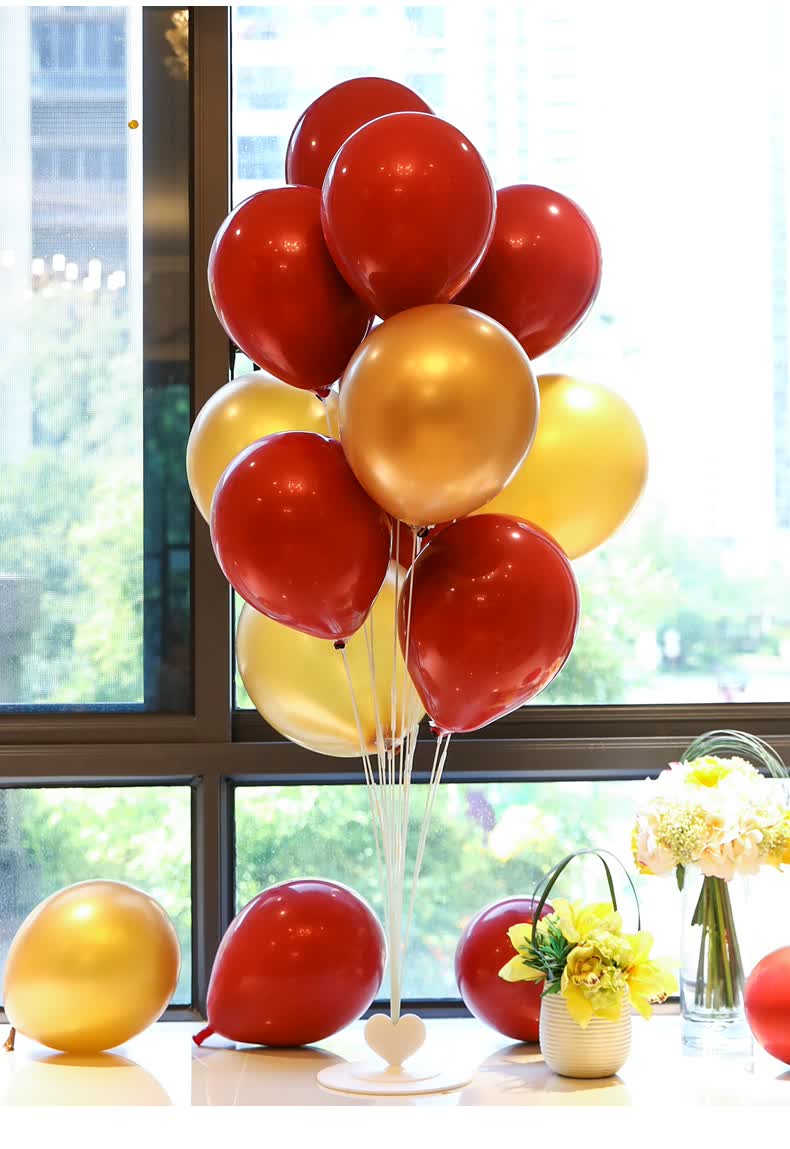 气球立柱桌飘落地支架底座婚庆婚房结婚路引创意生日装饰场景布置 【1