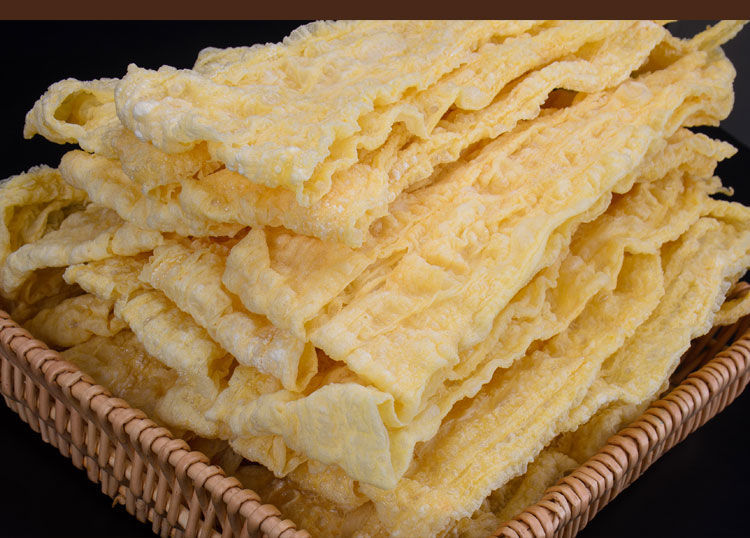 广西桂平油炸腐竹腐皮火锅炸潮汕炸腐竹响铃油炸腐竹1斤试吃装整条装