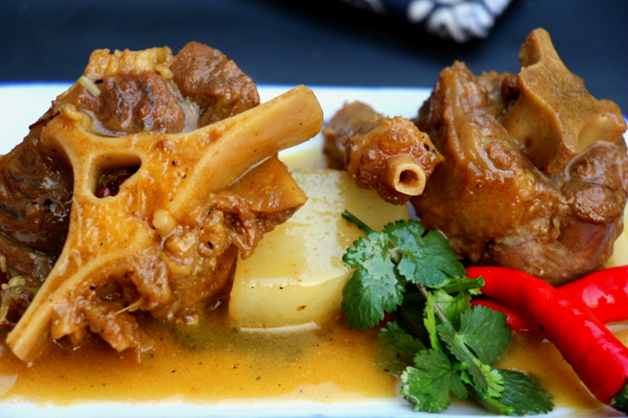 新鲜牛尾 黄牛尾牛尾巴农家散养黄牛 整根牛尾骨 排骨牛蝎子 4斤