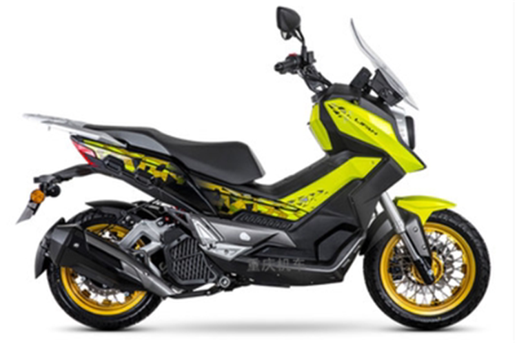 kpv150摩托车adv150踏板车越野版女王版abs机车可上牌黄色越野版