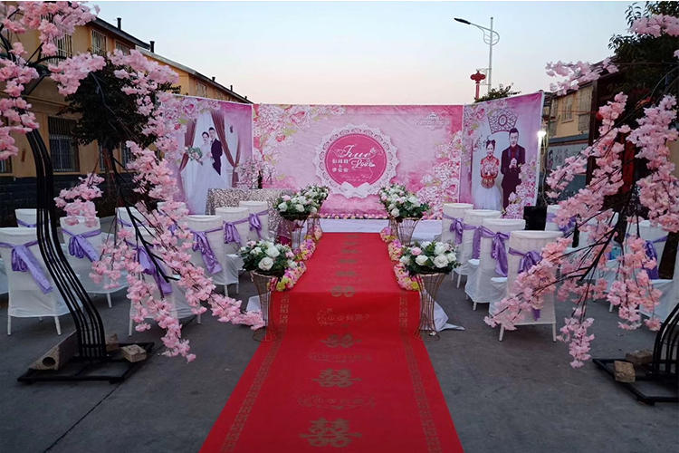 婚庆伸缩杆背景架舞台户外婚礼布置防风广告支架喷绘简易桁架3米高9米