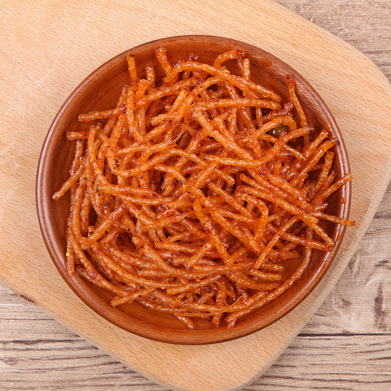 湘灿鸡汁炒粉零食怀旧麻辣丝丝辣条包装校园休闲食品鸡汁炒粉5包