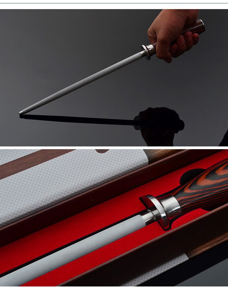 德国品质磨刀棒磨刀棍档刀棍细纹必刀棒屠宰进口