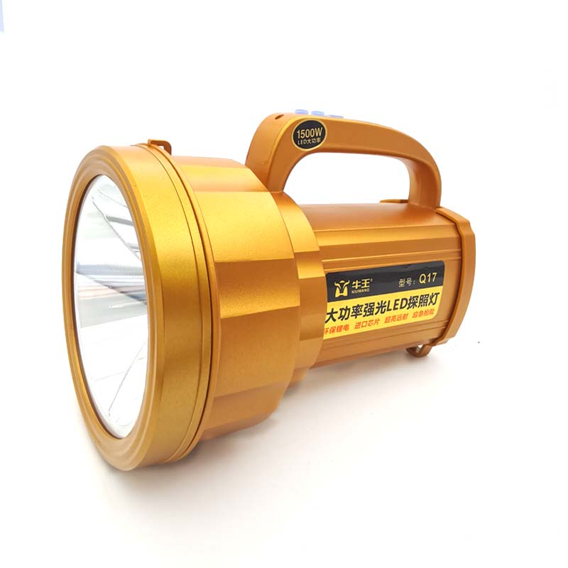 牛王强光探照灯 牛王充电手电筒强光大功率led远射巡逻家用户外照明手