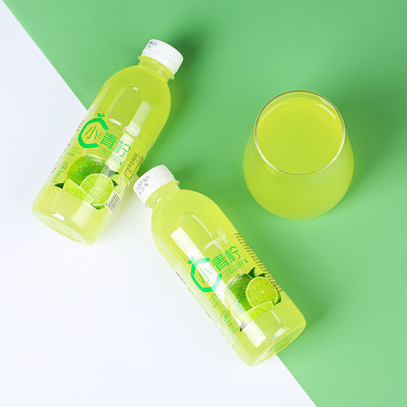 山姆同款网红百乐洋小青柠果汁饮料360ml*6/12瓶装柠檬水果汁饮品 360