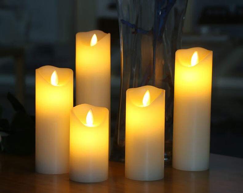 经美led蜡烛灯长明灯仿真上坟电子灯红烛祭祀丧葬白事用品防风供奉