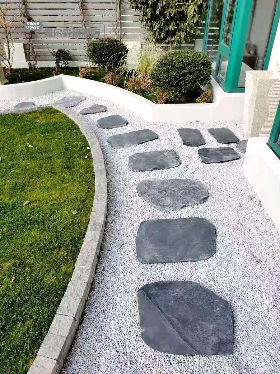 佩尔森青石板户外汀步石庭园踏步石花园脚踏石院子垫脚石公园铺路铺地