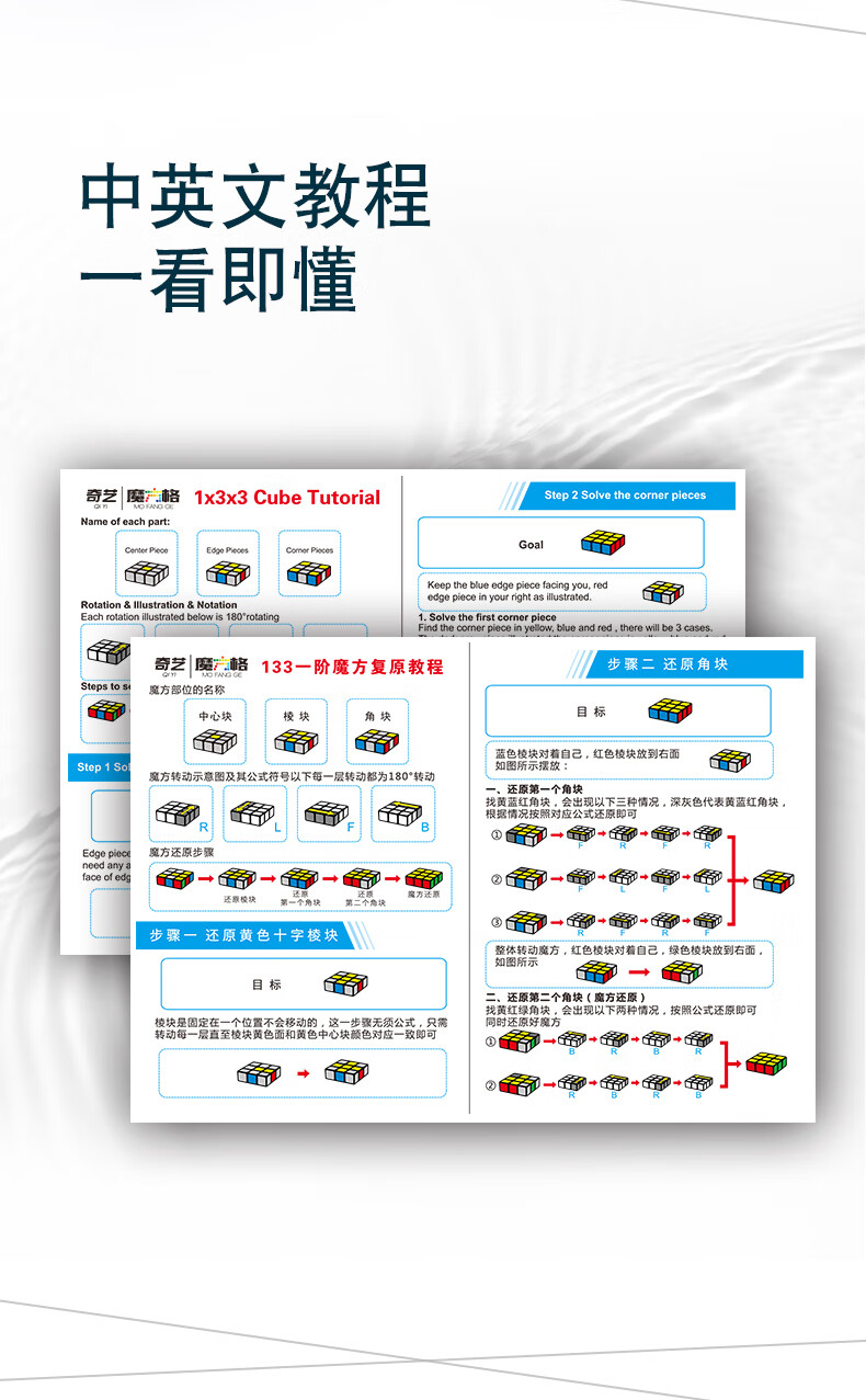 魔方正确的颜色顺序图图片