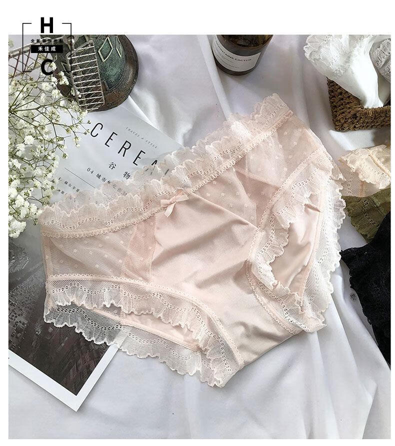 禾佳成雷丝内裤女生性感诱惑蕾丝学妹的镂空透明少女小姐姐火辣无痕薄