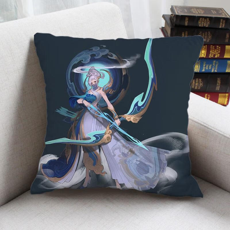 王者荣耀伽罗抱枕 伽罗天狼溯光者皮肤抱枕太华箭羽风息花见巫女王者