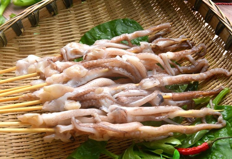 鱿鱼须串冷冻鱿鱼串大鱿鱼铁板鱿鱼须串批发烧烤食材海鲜水产顺丰 80