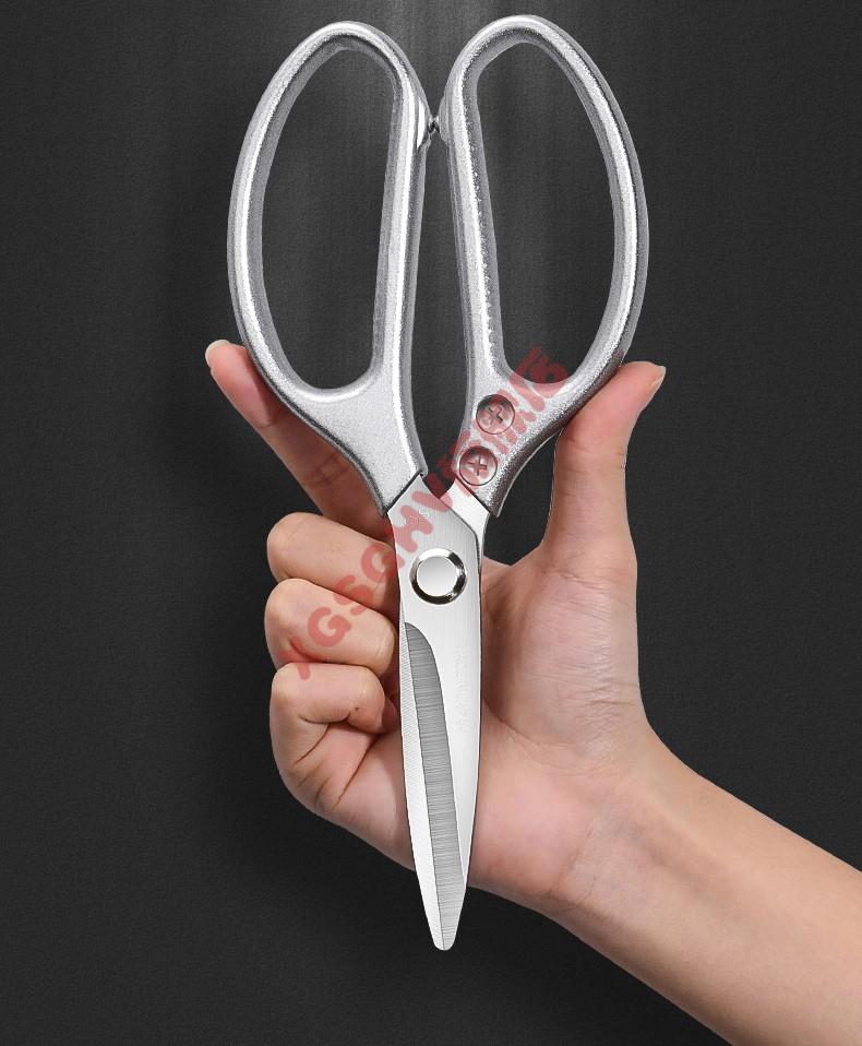 2022新款杀鱼专用剪刀剪刀钛钢家用强力鸡骨剪不锈钢厨房杀鱼剪肉多