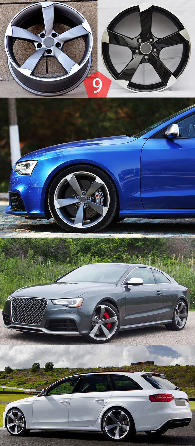 奥迪a4l a6l a3 a5 a7 a8 q5 刀锋汽车轮毂改装17 18 19 20寸 20寸