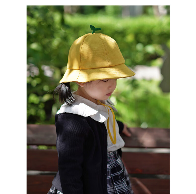 60南·极人小黄帽小学生定制logo 韩厚实男女帽幼儿园宝宝盆帽子