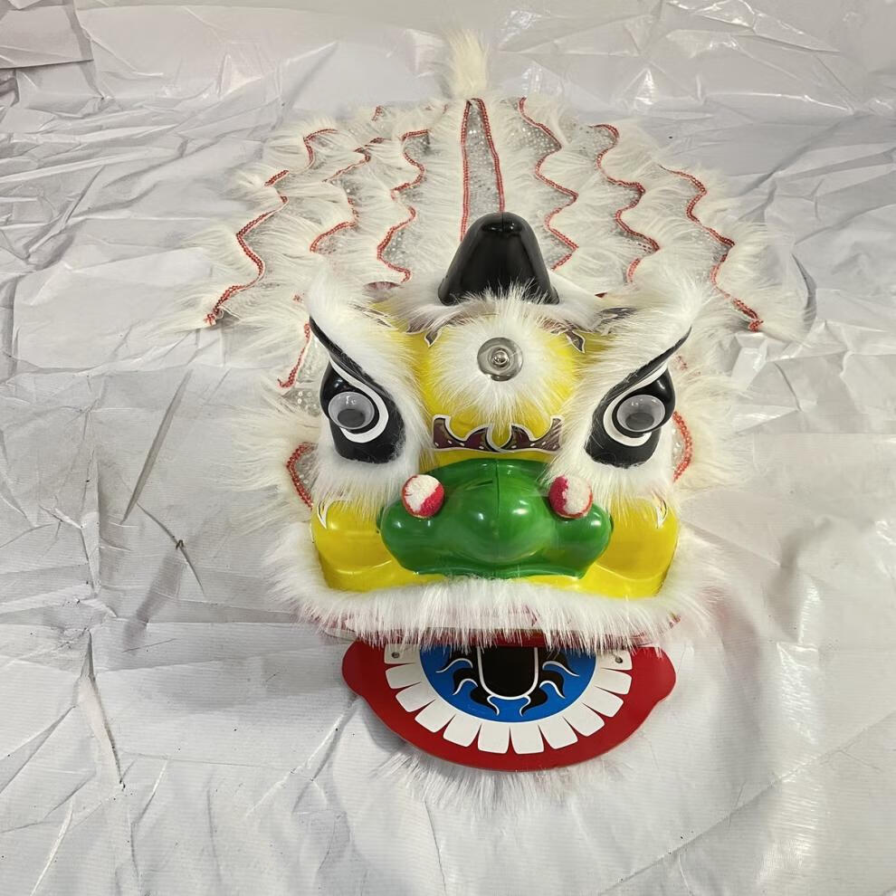雄狮少年狮头 儿童舞狮子狮子头舞狮头醒狮套装小孩玩具舞狮道具整套