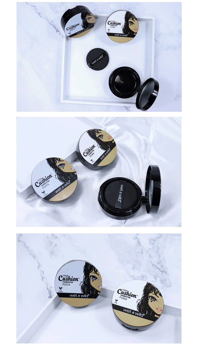 湿又野自然遮瑕提亮持妆学生wnw网红水润气垫粉底液107a