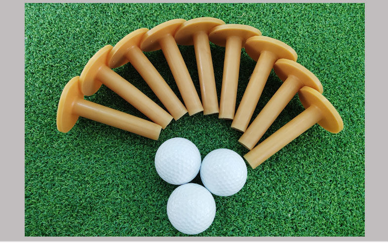 高尔夫球牛筋橡胶长短柔软球托练习场球梯高尔夫牛筋白色单个68mm